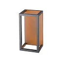 SLV Outdoor LED Wandleuchte QUADRULO WL, IP55 IK04, indirekt, durchverdrahtet, schaltbar, 7.4W 3000K 270lm, anthrazit