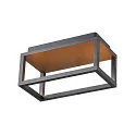 SLV Outdoor LED Wandleuchte QUADRULO WL, IP55 IK04, indirekt, durchverdrahtet, schaltbar, 7.4W 3000K 270lm, anthrazit