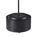Pendant luminaire PARA DOME E27, black