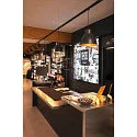 Pendant luminaire PARA DOME E27, black