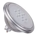 LED Leuchtmittel QPAR111 GU10, 7W, 3000K, CRI90, 25°, silber