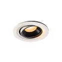 LED Ceiling recessed luminaire NUMINOS® MOVE S, 2700K, 55°, white/black