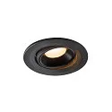 LED Ceiling recessed luminaire NUMINOS® MOVE S, 3000K, 40°, black