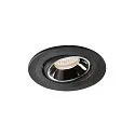 LED Ceiling recessed luminaire NUMINOS® MOVE S, 4000K, 55°, black/chrome