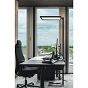 LED Büro-Stehleuchte WORKLIGHT, Up/Down, mit Sensor, 79W 4000K 7600lm 100°/80°, UGR , Schwarz