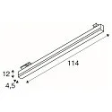 SLV 3-phase spot SIGHT TRACK DALI, CCT, white