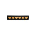 Ceiling recessed luminaire MILANDOS 6, 45°, 2700K, black
