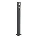 SLV Outdoor LED Stehleuchte ESKINA FRAME 125 DOUBLE CCT, IP65 IK06, 125cm, 27W 3000/4000K 95°/95°, verstellbar, anthrazit