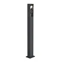 SLV Outdoor LED Stehleuchte ESKINA FRAME 125 DOUBLE CCT, IP65 IK06, 125cm, 27W 3000/4000K 95°/95°, verstellbar, anthrazit