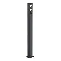 SLV Outdoor LED Stehleuchte ESKINA FRAME 175 DOUBLE CCT, IP65 IK06, 175cm, 27W 3000/4000K 95°/95°, verstellbar, Anthrazit