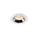 LED Ceiling recessed luminaire NUMINOS® XS, 2700K, 40°, white/chrome