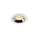 LED Deckeneinbauleuchte NUMINOS® XS, 3000K, 20°, Weiß / Chrom