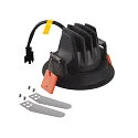 SLV LED Deckeneinbauleuchte NUMINOS® MOVE XS, 3000K, 20°, Schwarz / Chrom