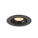SLV LED Ceiling recessed luminaire NUMINOS® GIMBLE XS, 2700K, 40°, black