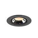 SLV LED Deckeneinbauleuchte NUMINOS® GIMBLE XS, 2700K, 40°, Schwarz / Chrom
