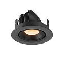 SLV LED Ceiling recessed luminaire NUMINOS® GIMBLE XS, 2700K, 55°, black