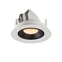 SLV LED Deckeneinbauleuchte NUMINOS® GIMBLE XS, 2700K, 20°, Weiß / Schwarz