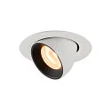 LED Ceiling recessed luminaire NUMINOS® GIMBLE XS, 2700K, 40°, white/black
