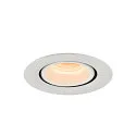 SLV LED Deckeneinbauleuchte NUMINOS® GIMBLE XS, 2700K, 40°, weiß