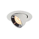 LED Ceiling recessed luminaire NUMINOS® GIMBLE XS, 2700K, 40°, white/chrome