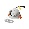 SLV LED Deckeneinbauleuchte NUMINOS® GIMBLE XS, 2700K, 55°, Weiß / Chrom