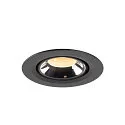 SLV LED Deckeneinbauleuchte NUMINOS® GIMBLE XS, 3000K, 20°, Schwarz / Chrom