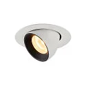 LED Ceiling recessed luminaire NUMINOS® GIMBLE XS, 3000K, 20°, white/black