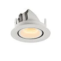 SLV LED Deckeneinbauleuchte NUMINOS® GIMBLE XS, 3000K, 55°, weiß