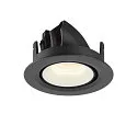 SLV LED Deckeneinbauleuchte NUMINOS® GIMBLE XS, 4000K, 20°, Schwarz / Weiß