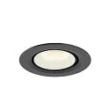SLV LED Deckeneinbauleuchte NUMINOS® GIMBLE XS, 4000K, 20°, Schwarz / Weiß