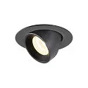 LED Ceiling recessed luminaire NUMINOS® GIMBLE XS, 4000K, 40°, black