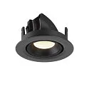 SLV LED Ceiling recessed luminaire NUMINOS® GIMBLE XS, 4000K, 40°, black