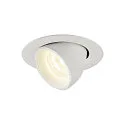 LED Ceiling recessed luminaire NUMINOS® GIMBLE XS, 4000K, 20°, white