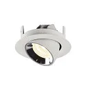 SLV LED Ceiling recessed luminaire NUMINOS® GIMBLE XS, 4000K, 20°, white/chrome