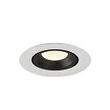 SLV LED Deckeneinbauleuchte NUMINOS® GIMBLE XS, 4000K, 40°, Weiß / Schwarz