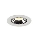 SLV LED Deckeneinbauleuchte NUMINOS® GIMBLE XS, 4000K, 40°, Weiß / Chrom
