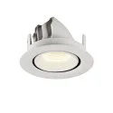 SLV LED Deckeneinbauleuchte NUMINOS® GIMBLE XS, 4000K, 55°, weiß