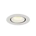 SLV LED Deckeneinbauleuchte NUMINOS® GIMBLE XS, 4000K, 55°, weiß