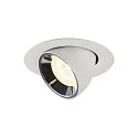 LED Ceiling recessed luminaire NUMINOS® GIMBLE XS, 4000K, 55°, white/chrome