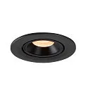 SLV LED Deckeneinbauleuchte NUMINOS® GIMBLE S, 2700K, 20°, Schwarz