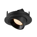 SLV LED Ceiling recessed luminaire NUMINOS® GIMBLE S, 2700K, 40°, black