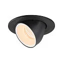 LED Ceiling recessed luminaire NUMINOS® GIMBLE S, 2700K, 40°, black/white