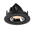SLV LED Deckeneinbauleuchte NUMINOS® GIMBLE S, 2700K, 40°, Schwarz / Chrom