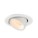 SLV LED Deckeneinbauleuchte NUMINOS® GIMBLE S, 2700K, 55°, Weiß