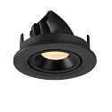 SLV LED Deckeneinbauleuchte NUMINOS® GIMBLE S, 3000K, 20°, Schwarz