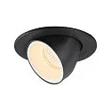LED Ceiling recessed luminaire NUMINOS® GIMBLE S, 3000K, 40°, black/white