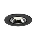 SLV LED Ceiling recessed luminaire NUMINOS® GIMBLE S, 4000K, 20°, black/chrome