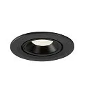 SLV LED Ceiling recessed luminaire NUMINOS® GIMBLE S, 4000K, 40°, black