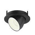 SLV LED Deckeneinbauleuchte NUMINOS® GIMBLE S, 4000K, 40°, Schwarz / Weiß