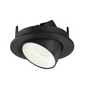 SLV LED Deckeneinbauleuchte NUMINOS® GIMBLE S, 4000K, 55°, Schwarz / Weiß